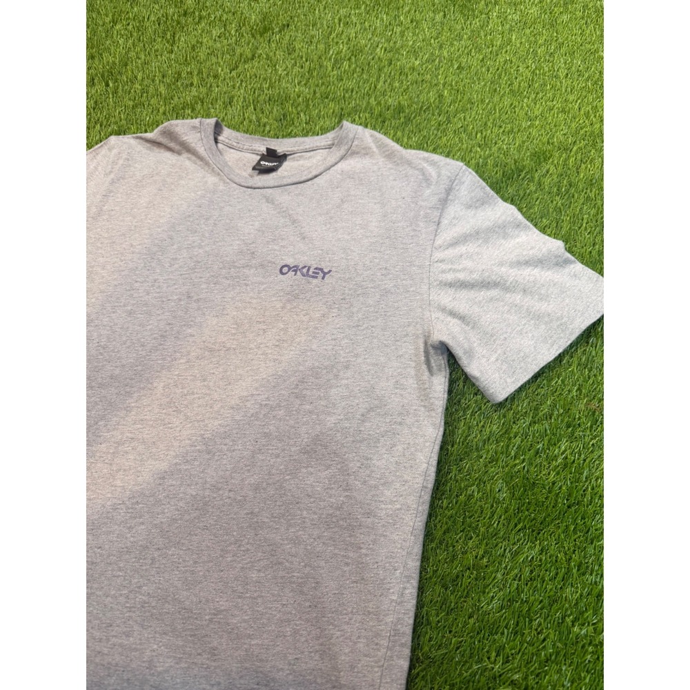 Oakley Frogskins Graphic T-Shirt Mens Medium Grey Short Sleeve Frog Logo Tee